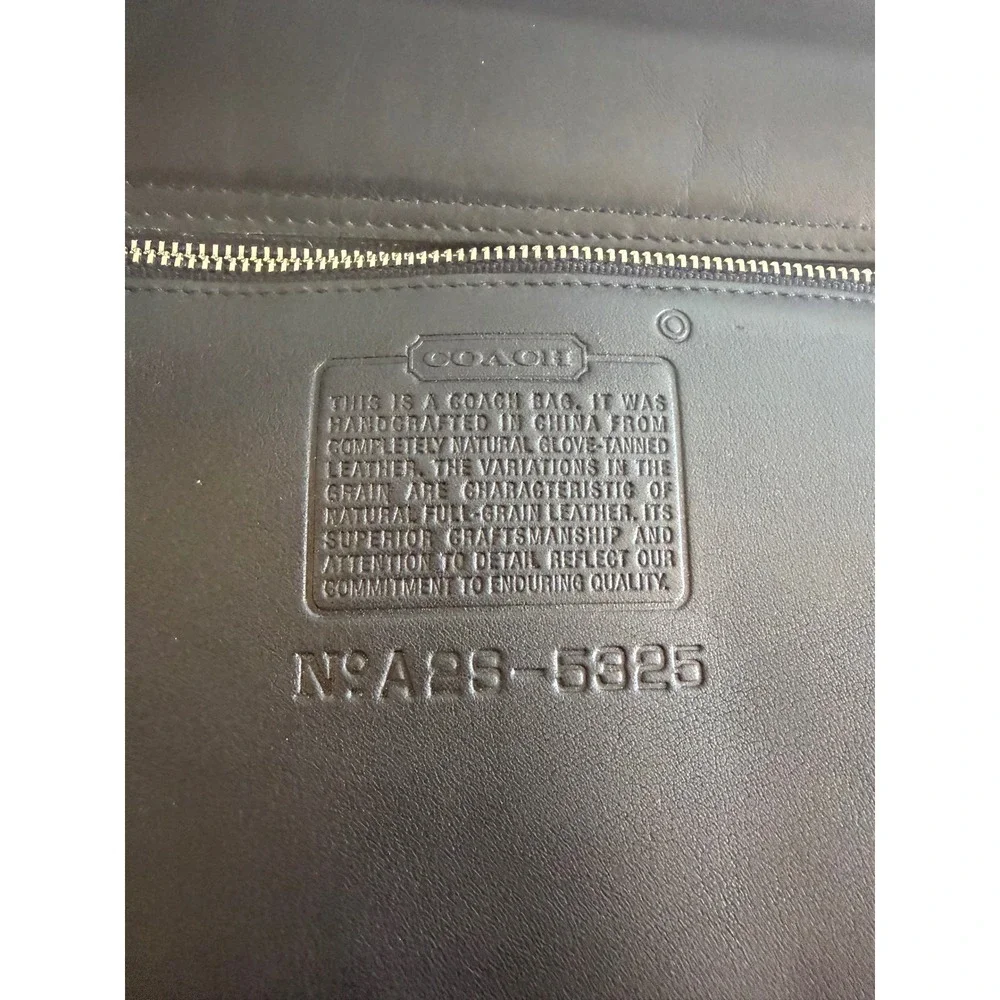 Flawed Gem! Coach Lexington Briefcase Blk Leather Messenger Bag A2S5325 Academia